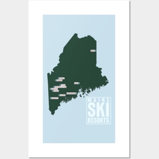 The Ski Resorts of Maine Posters and Art